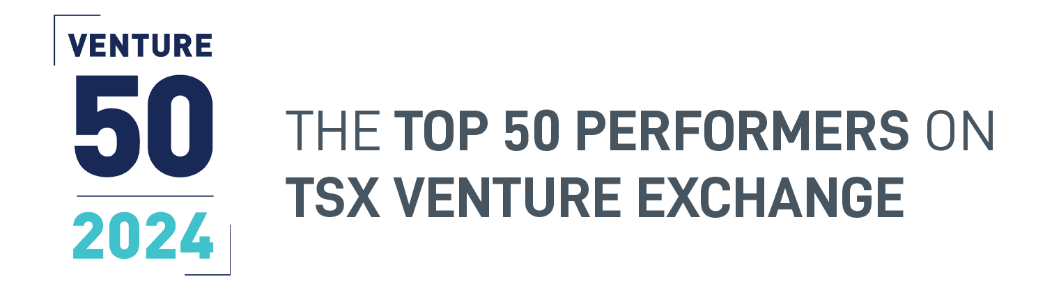 TOP 50 PERFORMERS ON TSX VENTURE EXCHANGE
